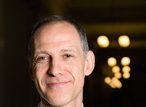 English: Zeke Emanuel outside his office in th...