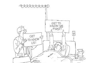 patient engagement cartoon