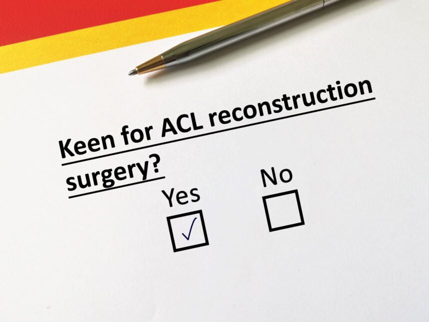 ACL reconstruction surgery